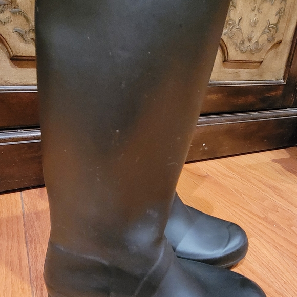 HUNTER BOOTS TALL SZ 6 BLACK - Picture 3 of 4
